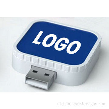 Square USB flash drive, 512MB-16GB, customized customer's logo